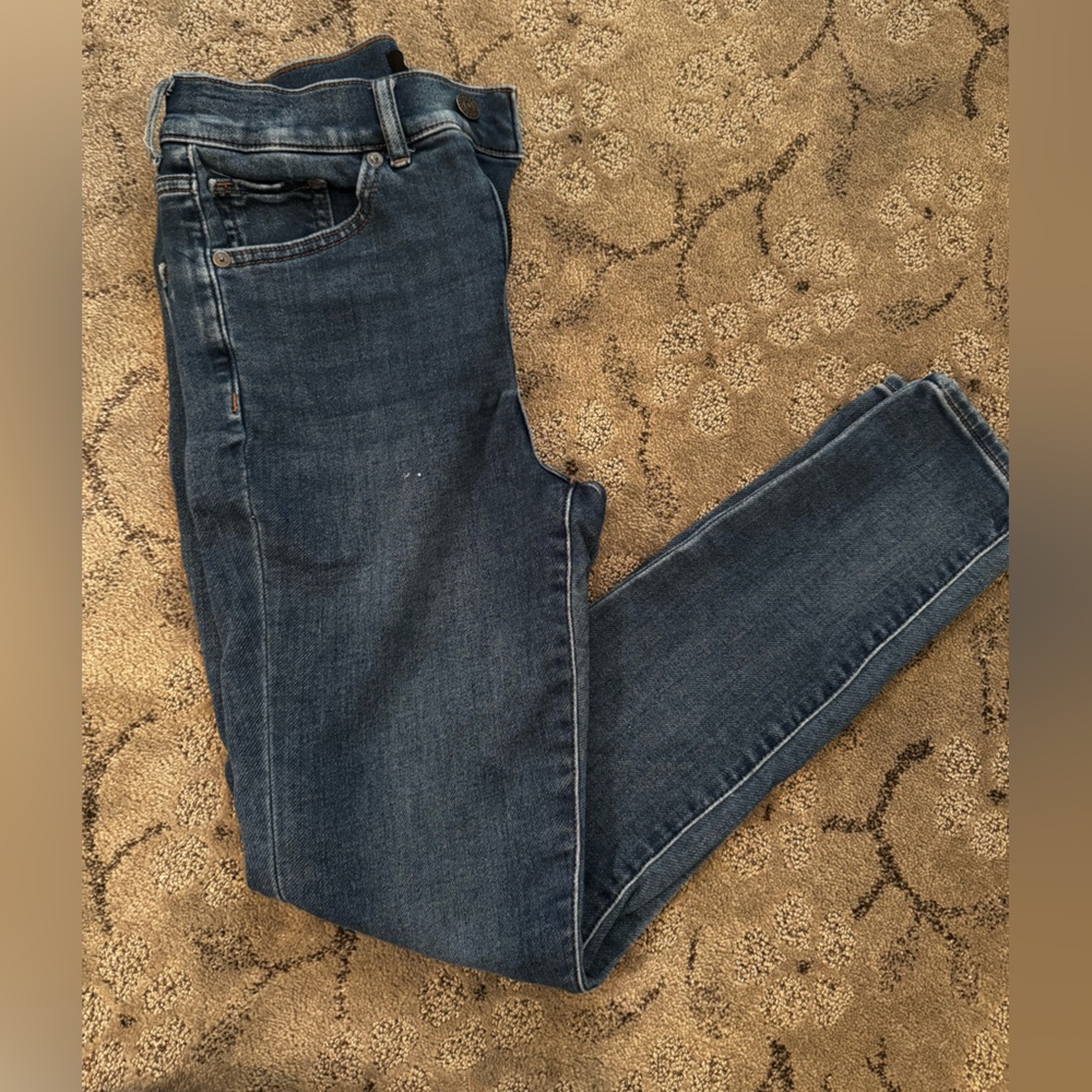 Express Dark Blue Straight Jeans